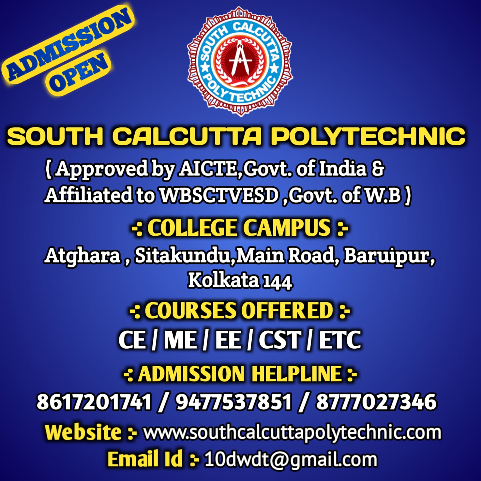 ADMISSION GOING ON